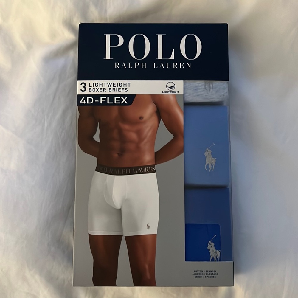 Polo Ralph Lauren 3 pack 4d-flex boxer briefs size L